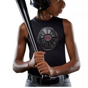 G-Form Youth Size Large Pro Sternum Shirt Black Chest Protection Sleeveless